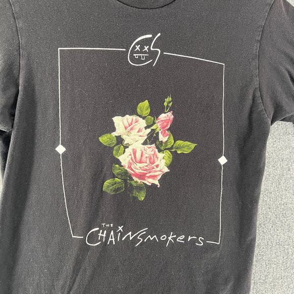 The Chainsmokers Shirt Adult Medium Black Graphic Band Tee Electronic Dance‎ - Picture 4 of 9